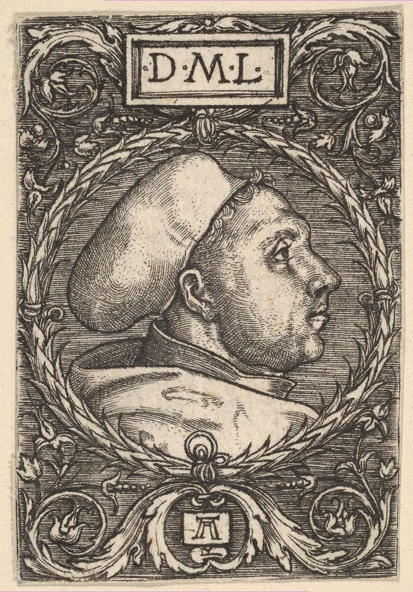 Martin Luther with Doctoral Cap — Albrecht Altdorfer|Lucas Cranach the Elder
