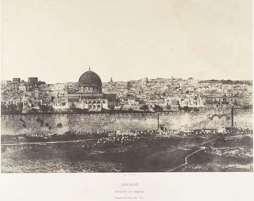 Jérusalem, Enceinte du Temple, Vue générale de la face Est, Pl. 2