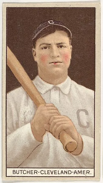 Henry (Hank) Butcher, Cleveland, American League, from the Brown Background series (T207) for the American Tobacco Company — American Tobacco Company