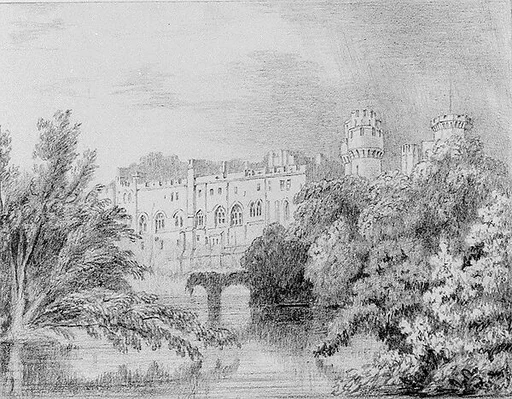 View of a Castle [Warwick?] (from Hosack Album)