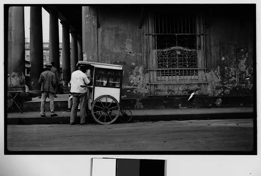 [Street Scene with Vendor and Cart, Havana]