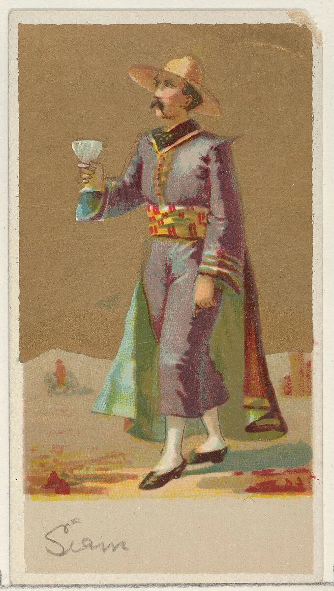 Siam, from the Natives in Costume series (N16), Teofani Issue, for Allen & Ginter Cigarettes Brands — Allen & Ginter|Teofani & Company