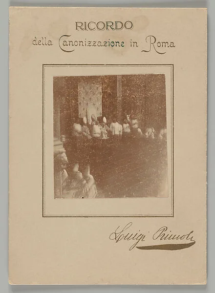 Ricordo della Canonizzazione in Roma — Count Luigi Primoli