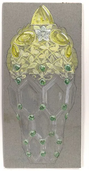 Design Drawing for Perfume Container Exhibited at 1893 Columbian Exposition in Chicago — Tiffany & Co.