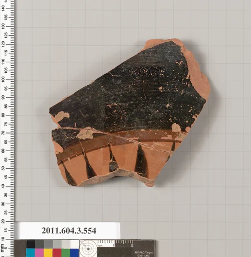 Terracotta fragment of a column-krater (bowl for mixing wine and water)