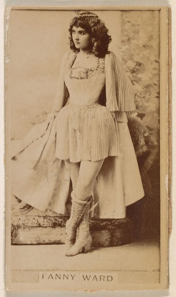 Fanny Ward, from the Actresses series (N245) issued by Kinney Brothers to promote Sweet Caporal Cigarettes — Kinney Brothers Tobacco Company
