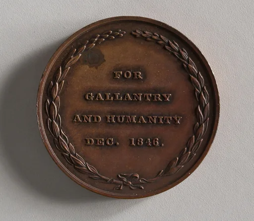 Blank Award of the U.S. Coast Survey for "Gallery and Humanity"
