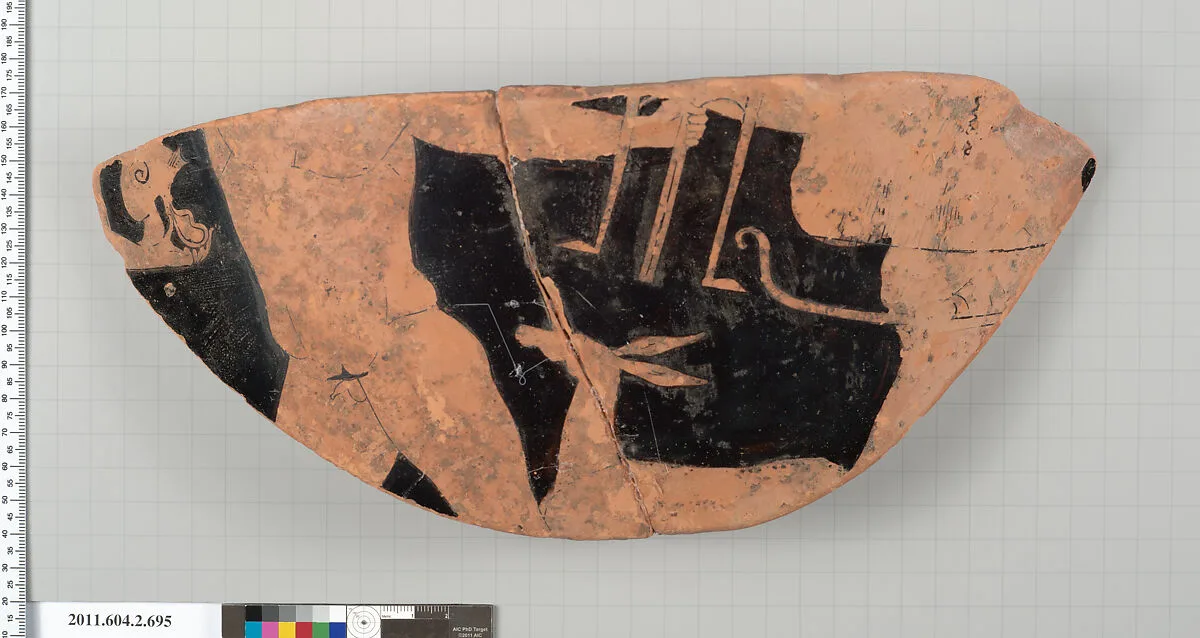 Terracotta fragment of a calyx-krater (bowl for mixing wine and water) — Unknown