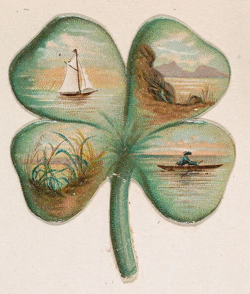 Four-leaf clover, from the Novelties series (N228, Type 3) issued by Kinney Bros. — Kinney Brothers Tobacco Company