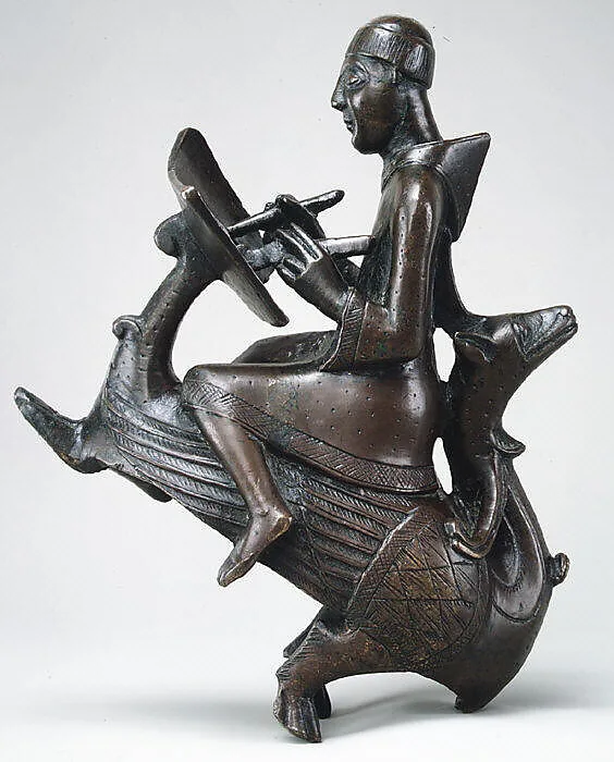 Monk-Scribe Astride a Wyvern — Unknown