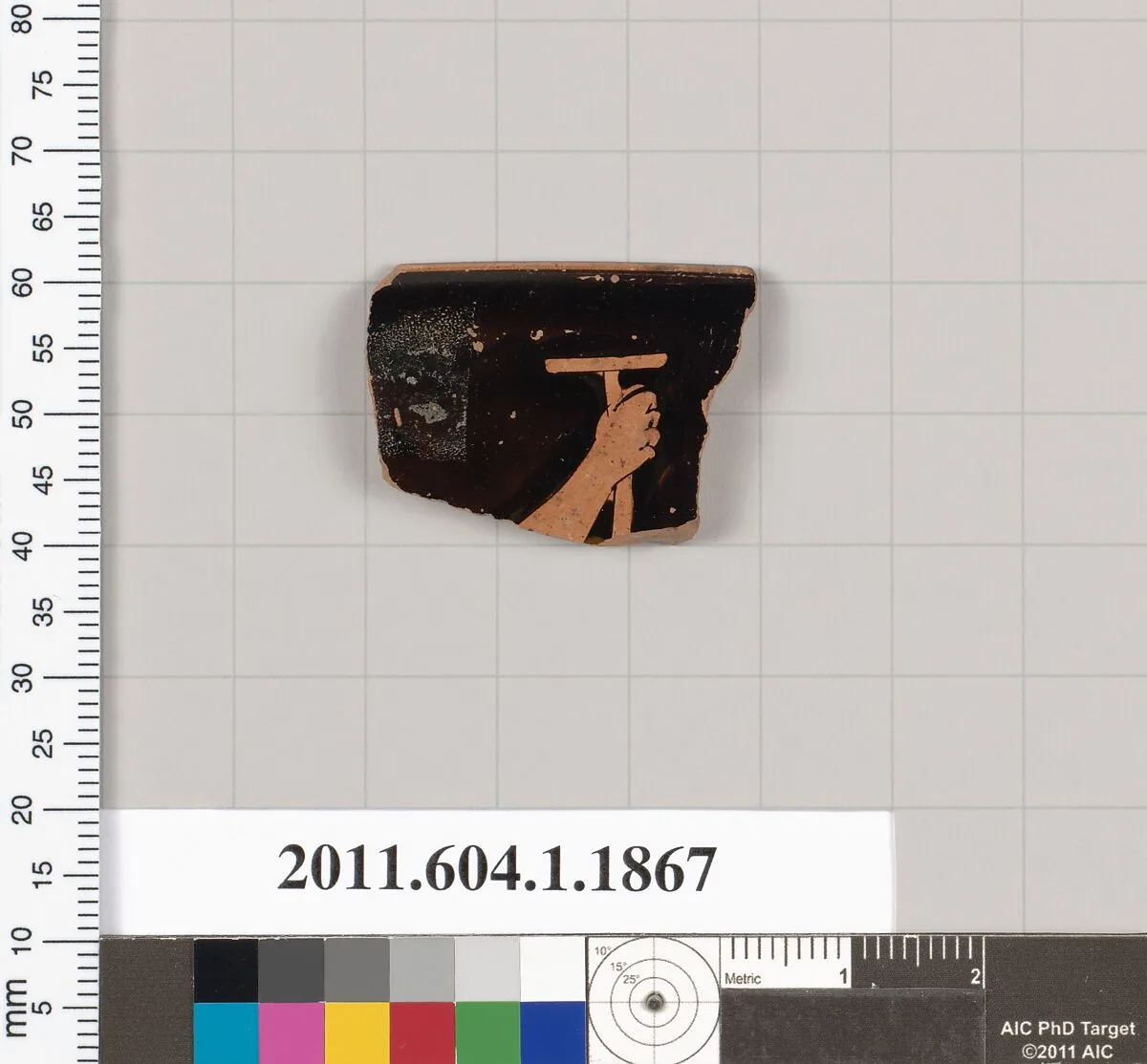 Terracotta rim fragment of a kylix (drinking cup) — Unknown