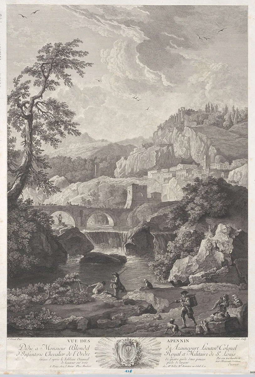 View of the Apennines — Jean Ouvrier|Joseph Vernet