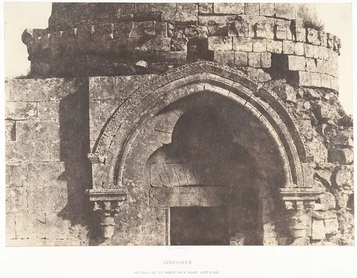 Jérusalem, Détails de la porte d'un Dôme sépulcral