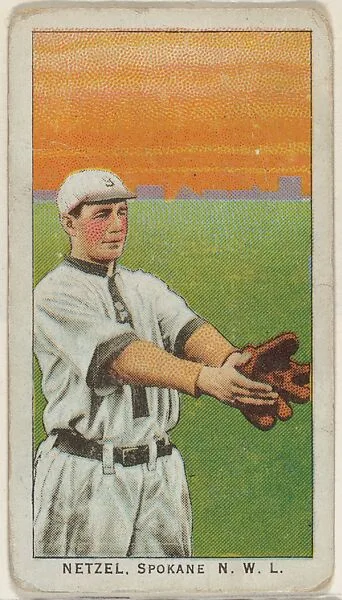 Netzel, Spokane, Northwestern League, from the "Obak Baseball Players" set (T212), issued by the American Tobacco Company to promote Obak Mouthpiece Cigarettes — American Tobacco Company