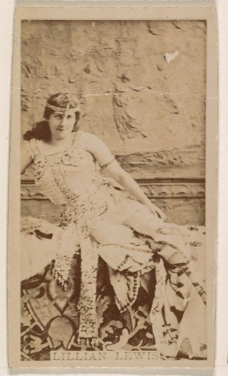 Lillian Lewis, from the Actresses series (N245) issued by Kinney Brothers to promote Sweet Caporal Cigarettes — Kinney Brothers Tobacco Company