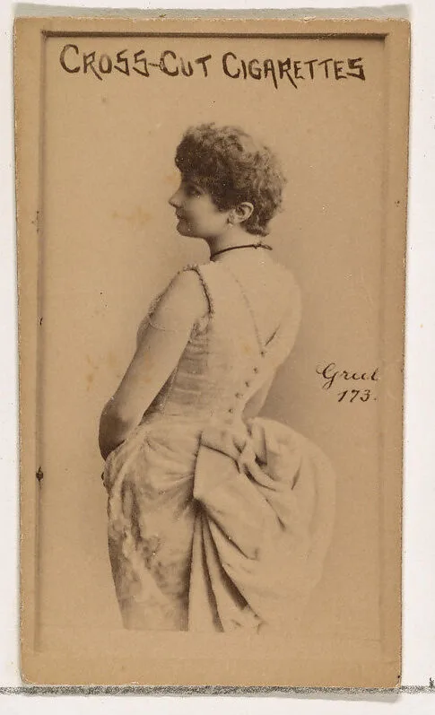 Card Number 173, Grub, from the Actors and Actresses series (N145-1) issued by Duke Sons & Co. to promote Cross Cut Cigarettes — W. Duke, Sons & Co.