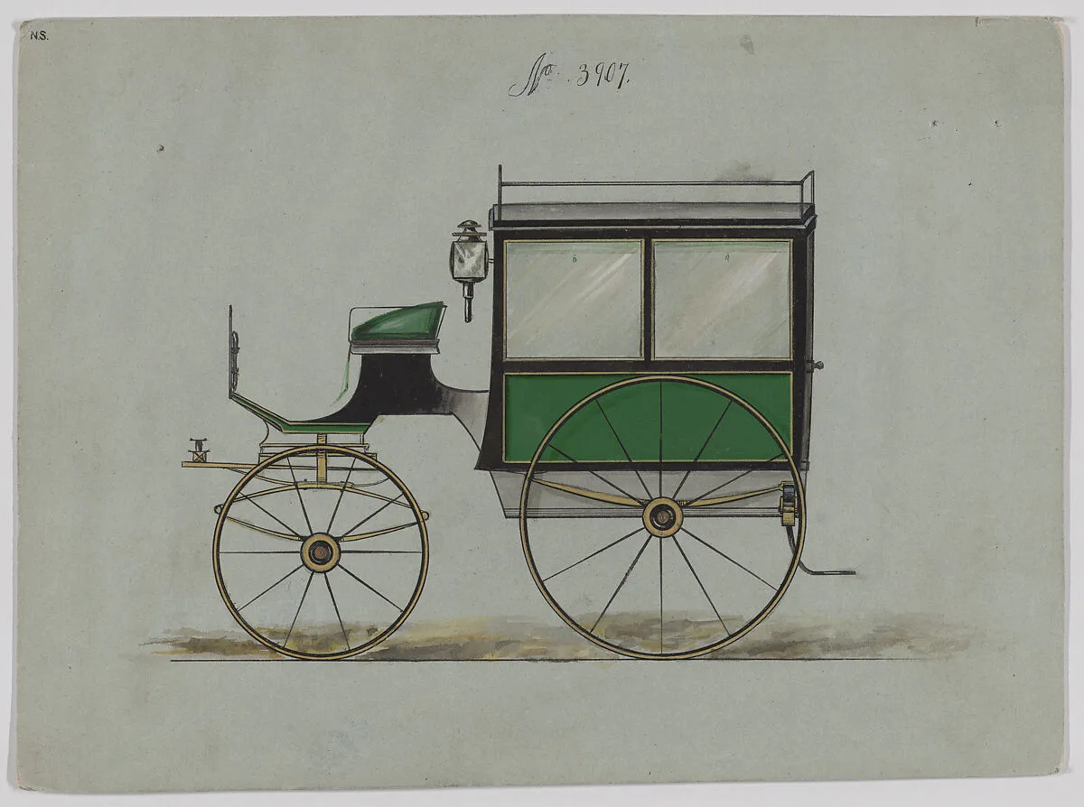 Design for Omnibus or Wagonette, no. 3907 — Brewster & Co.|Herman Stahmer