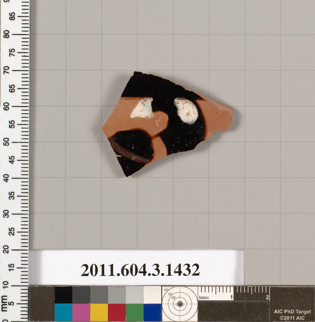 Terracotta fragment of a skyphos (deep drinking cup) — Unknown