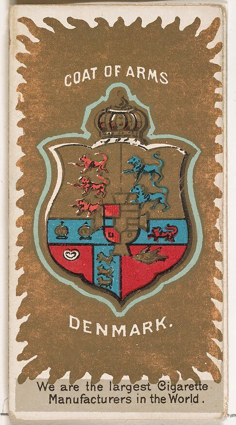 Christian IX, King of Denmark, from the Rulers, Flags, and Coats of Arms series (N126-2) issued by W. Duke, Sons & Co. — W. Duke, Sons & Co.