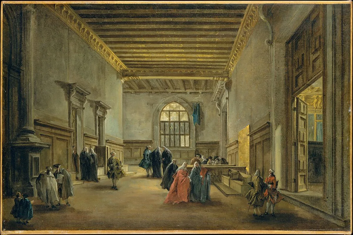 The Antechamber of the Sala del Maggior Consiglio — Francesco Guardi