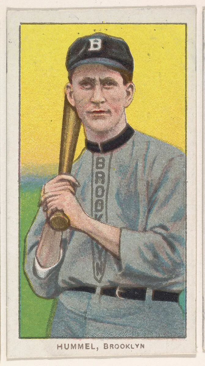 Hummel, Brooklyn, National League, from the White Border series (T206) for the American Tobacco Company — American Tobacco Company