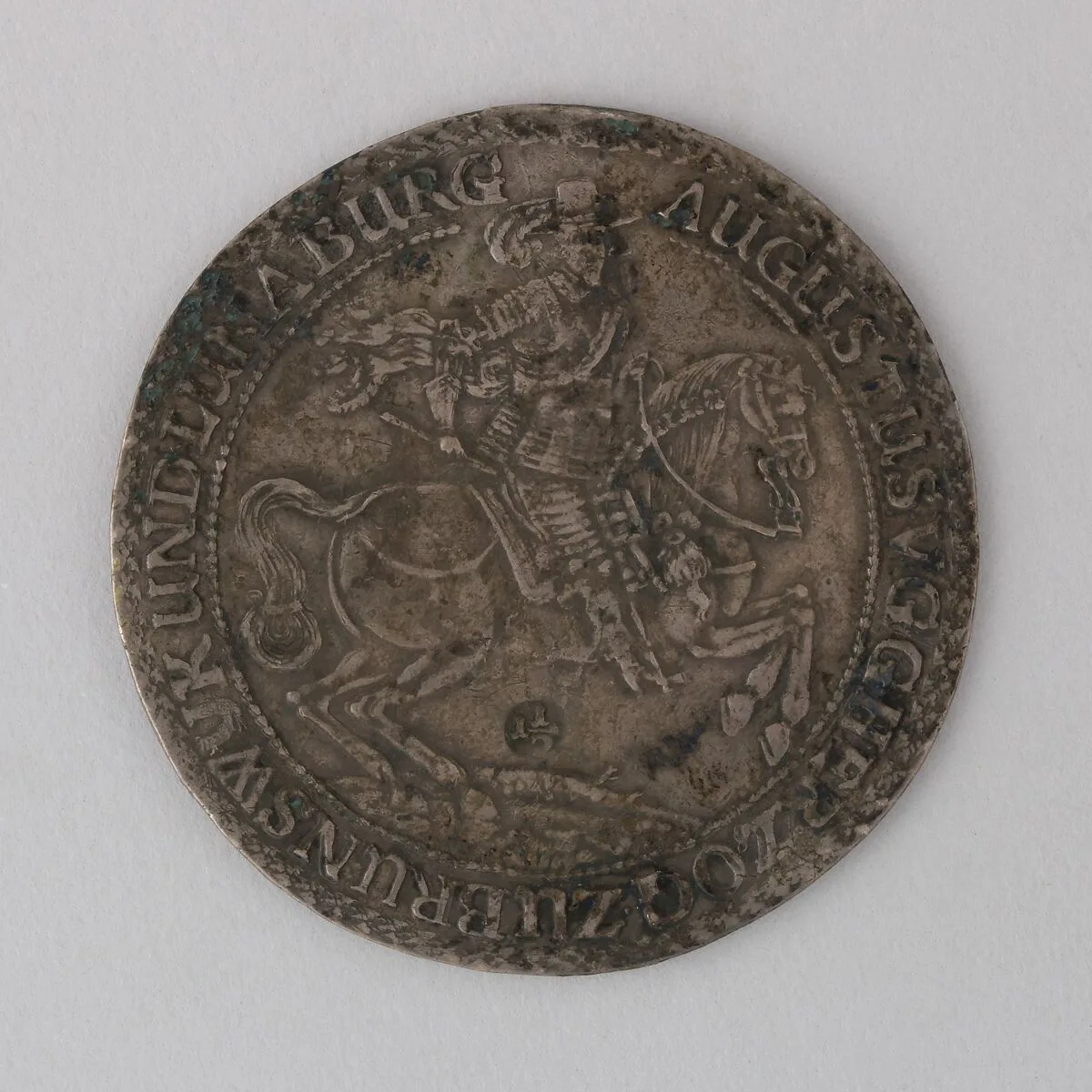 Coin (One and One-Half Thaler) Showing Augustus V, Duke of Brunswick-Luneburg — Unknown