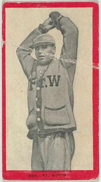 Ash, Ft. Worth, Texas League, from the Baseball Players (Red Borders) series (T210) issued by Old Mill Cigarettes — Old Mill Cigarettes, Virginia