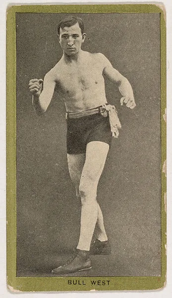 Bull West, from the Pugilistic Subjects series (T226), issued by Red Sun Cigarettes — Red Sun Cigarettes