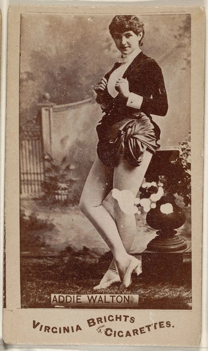 Addie Walton, from the Actors and Actresses series (N45, Type 1) for Virginia Brights Cigarettes — Allen & Ginter