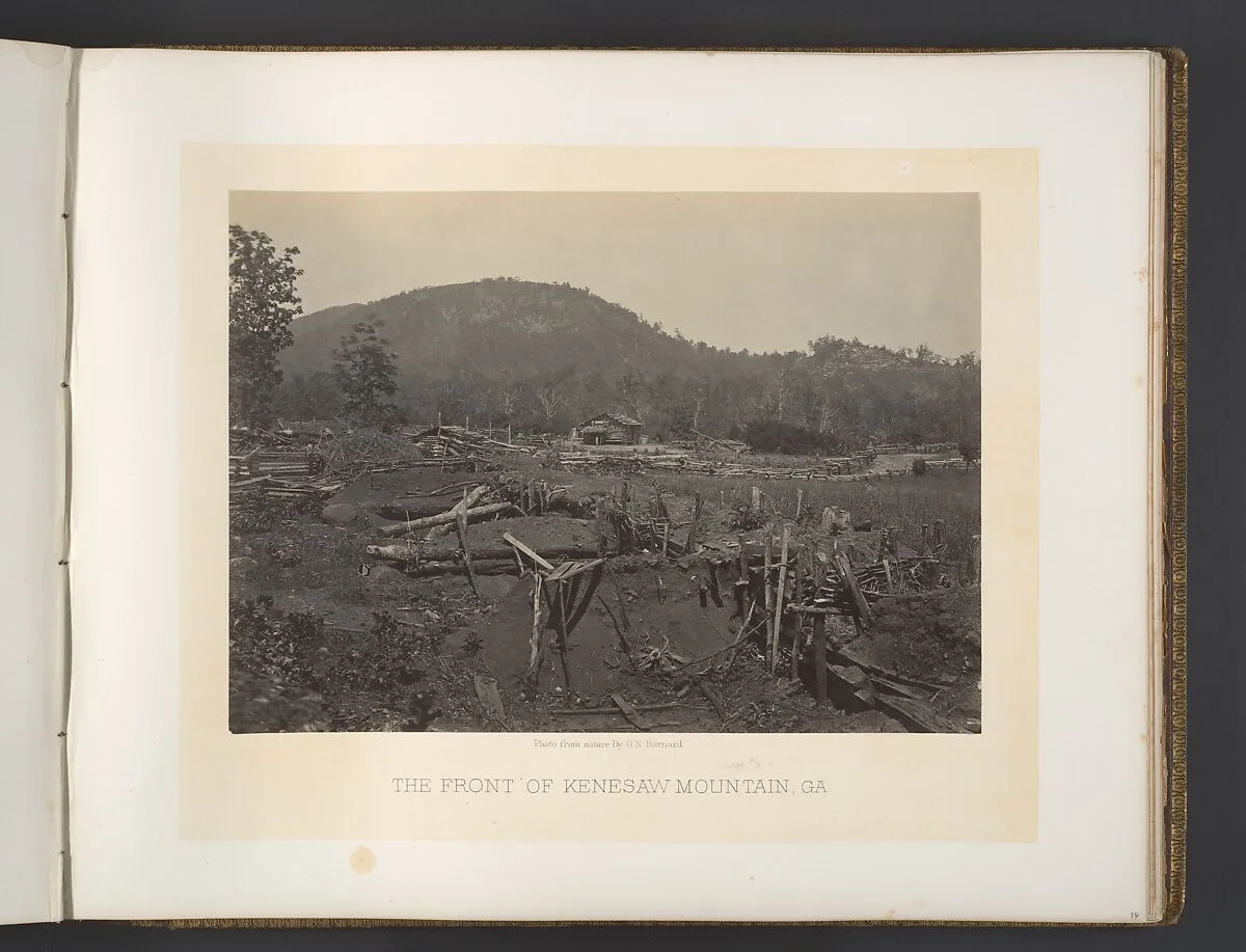 The Front of Kenesaw Mountain, Georgia — George N. Barnard