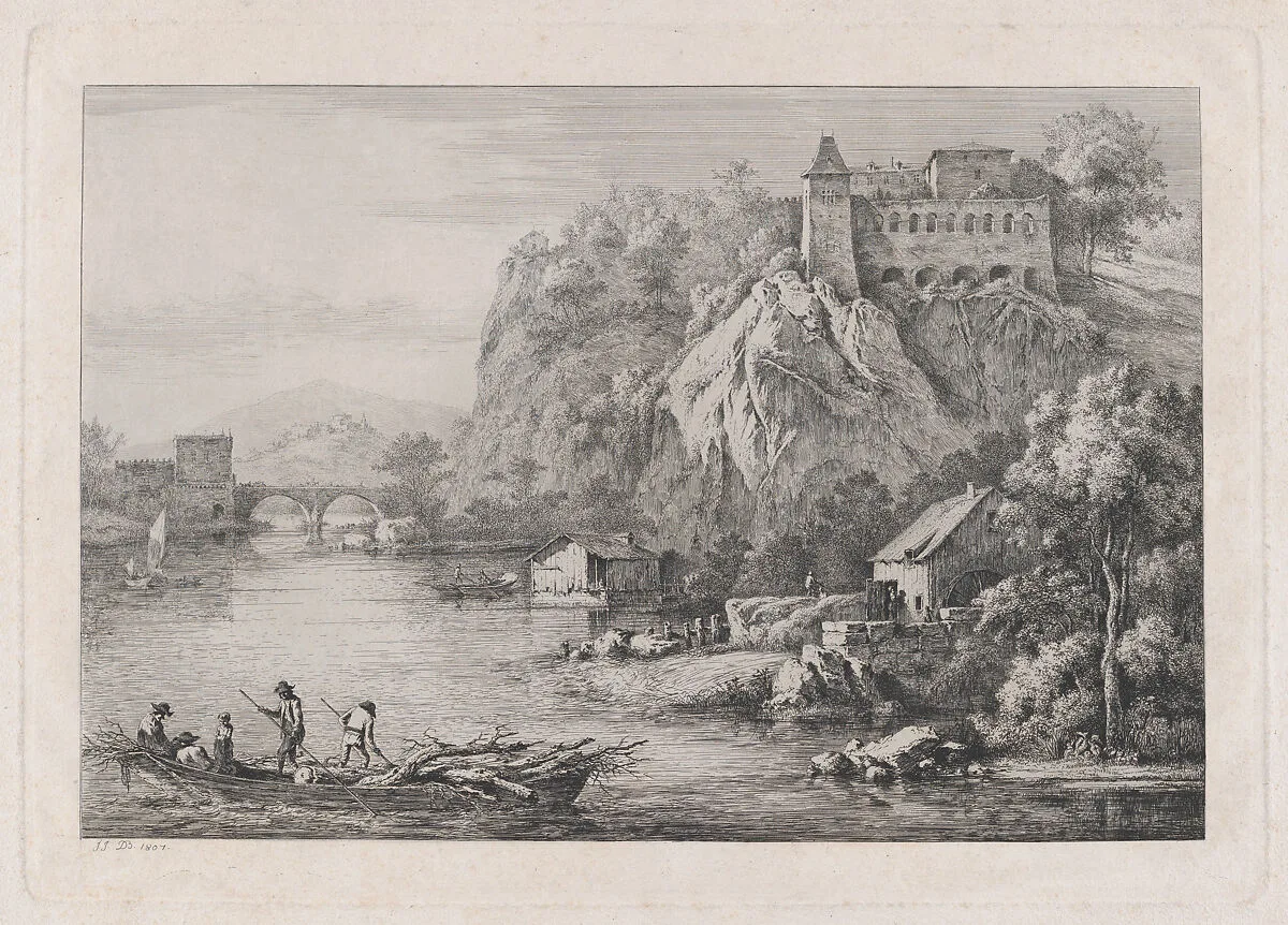 View of the Convent of the Barefooted Carmelites — Jean Jacques de Boissieu