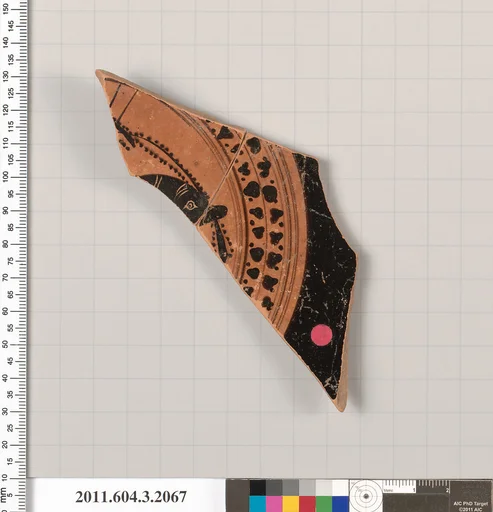 Terracotta fragment of a kylix (drinking cup)