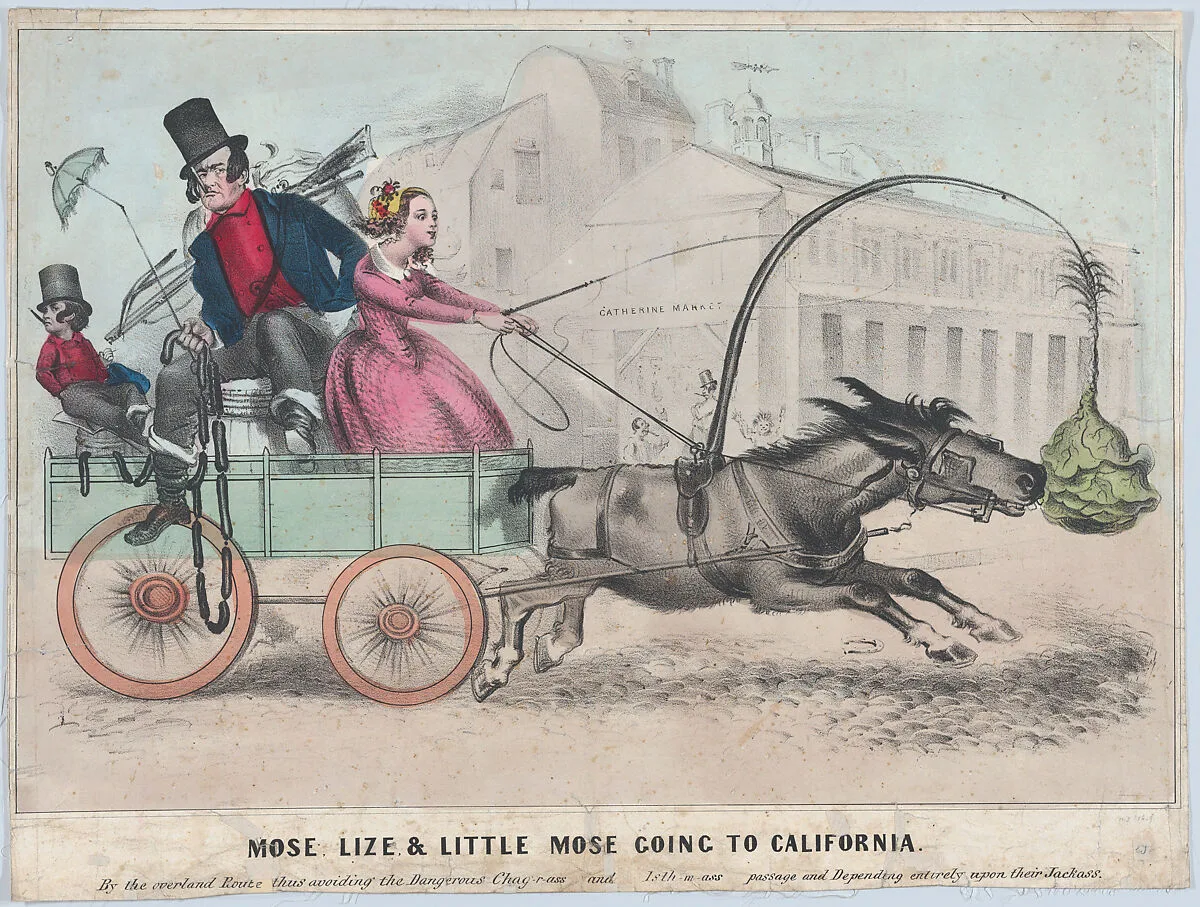 Mose, Lize & Little Mose Going to California — Frank Chanfrau|Henry R. Robinson