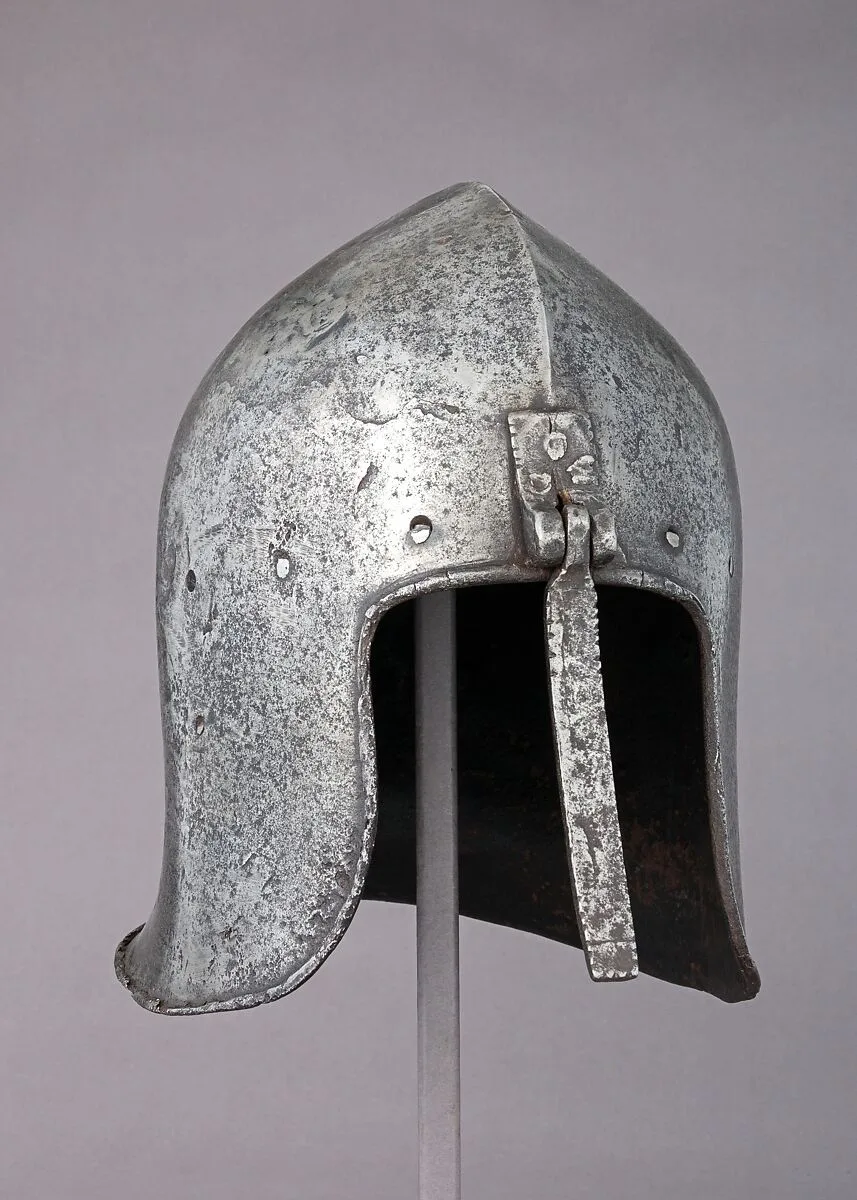 Barbute with Hinged Nasal — Unknown