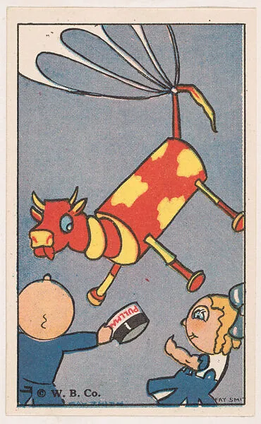 The Flying Cow, bakery card from the Pullman Kids in Wonderland series (D69), issued by the Weber Baking Company — Weber Baking Company