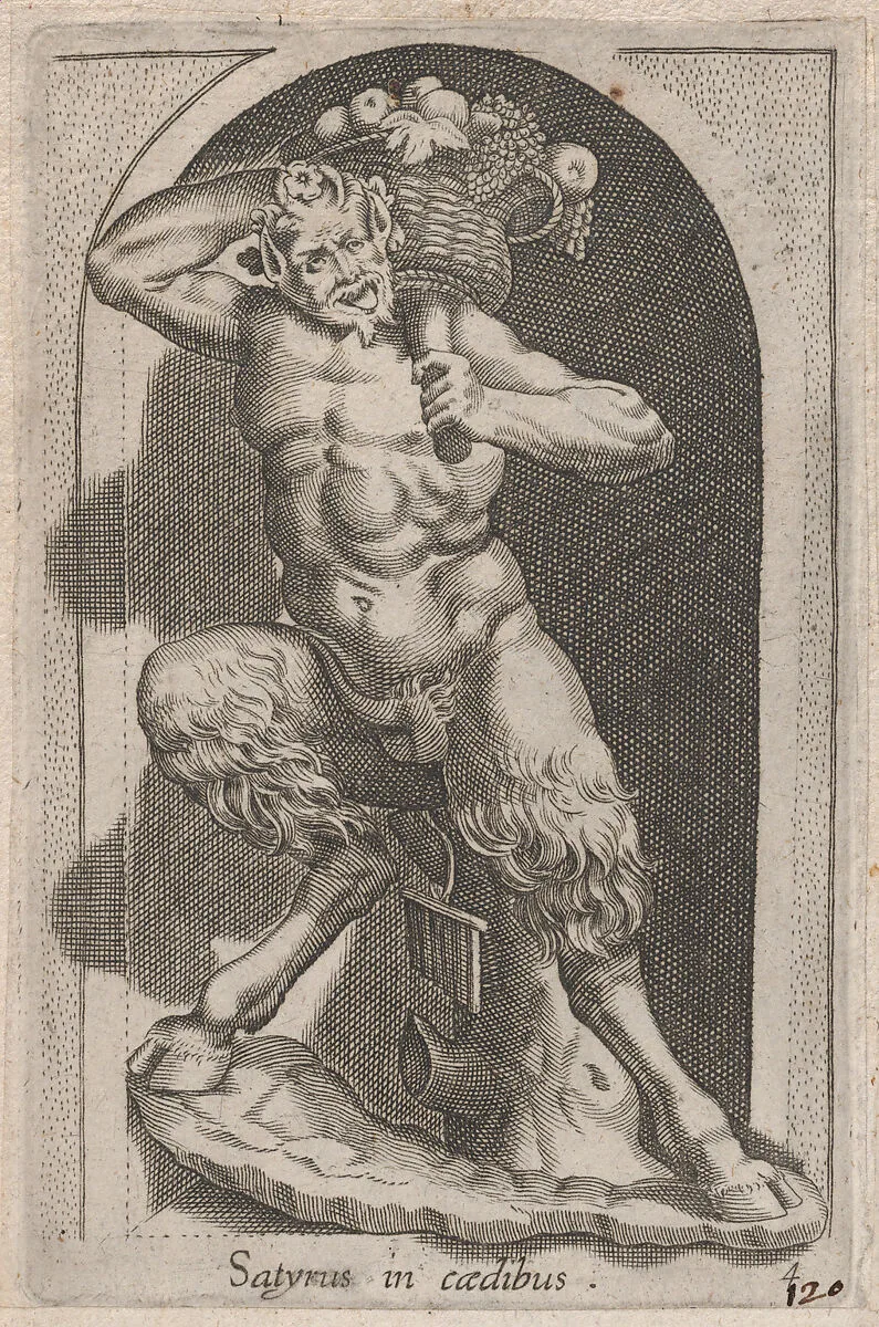 Speculum Romanae Magnificentiae: Satyr (Satyrus in caedibus) — Anonymous|Antonio Lafreri|Philippe Thomassin