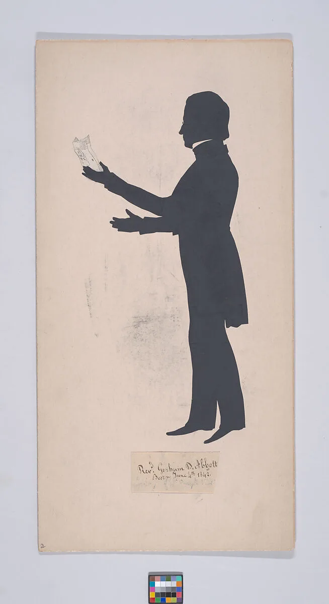 Reverend Gorham D. Abbott — Auguste Edouart