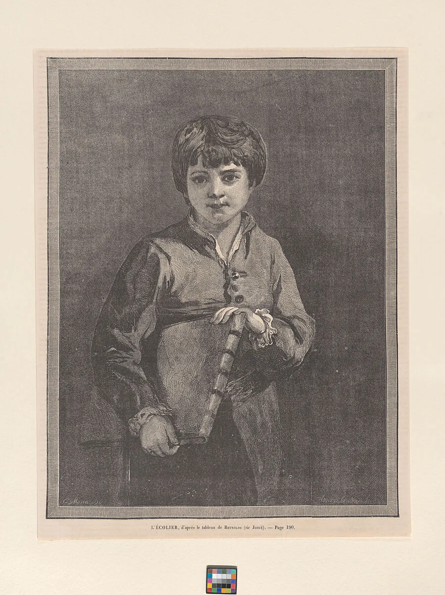 L'Écolier, from "L'Univers Illustré" — Sir Joshua Reynolds|Henry Linton|Edmond Morin