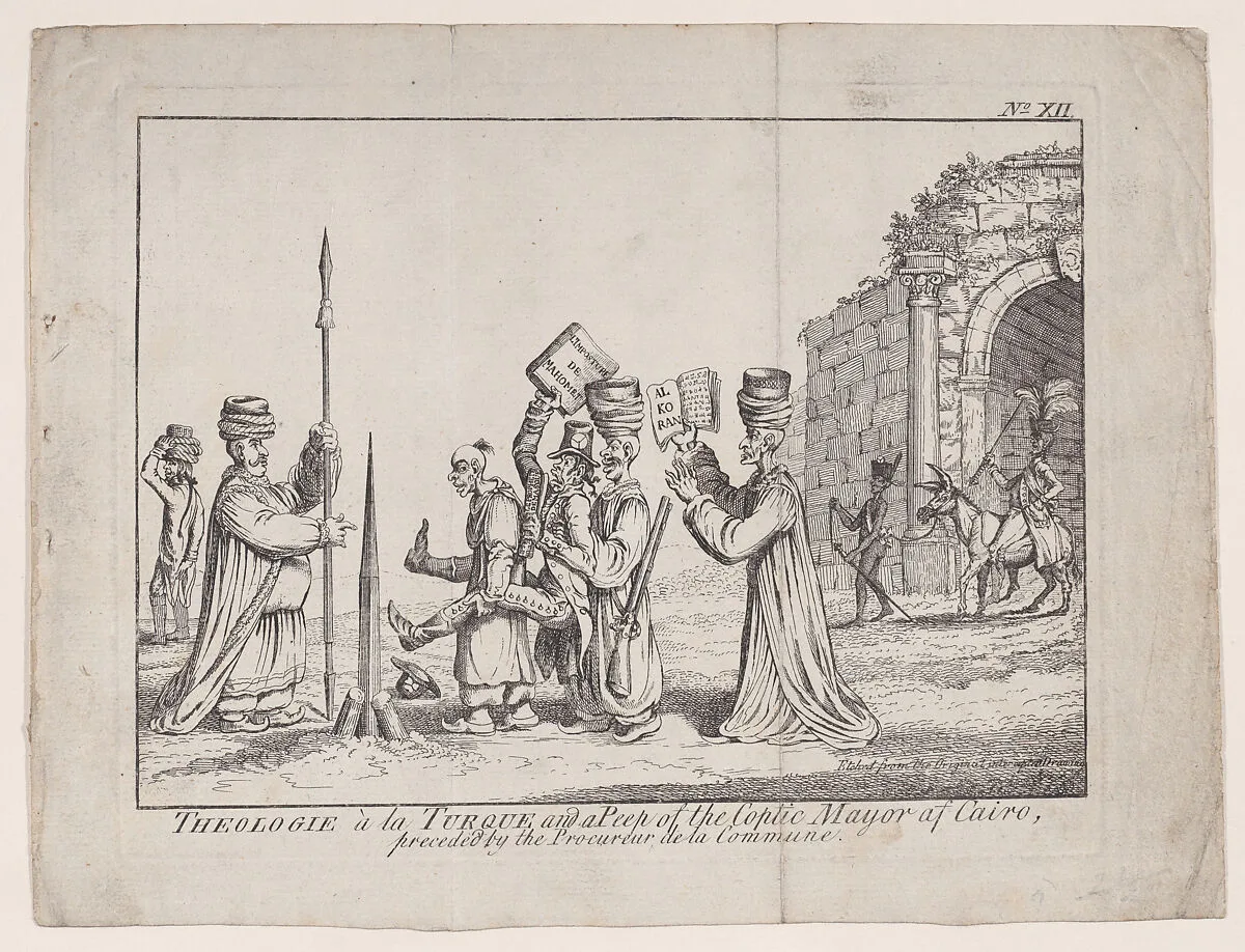Théologie à la Turque.–the Pale of the Church of Mahoment — James Gillray