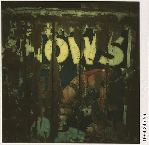 [Detail of Torn Circus Poster]