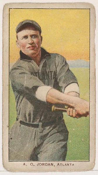 A.O. Jordan, Atlanta, from Coupon Cigarettes Baseball Issue, 1910 — Coupon Cigarettes