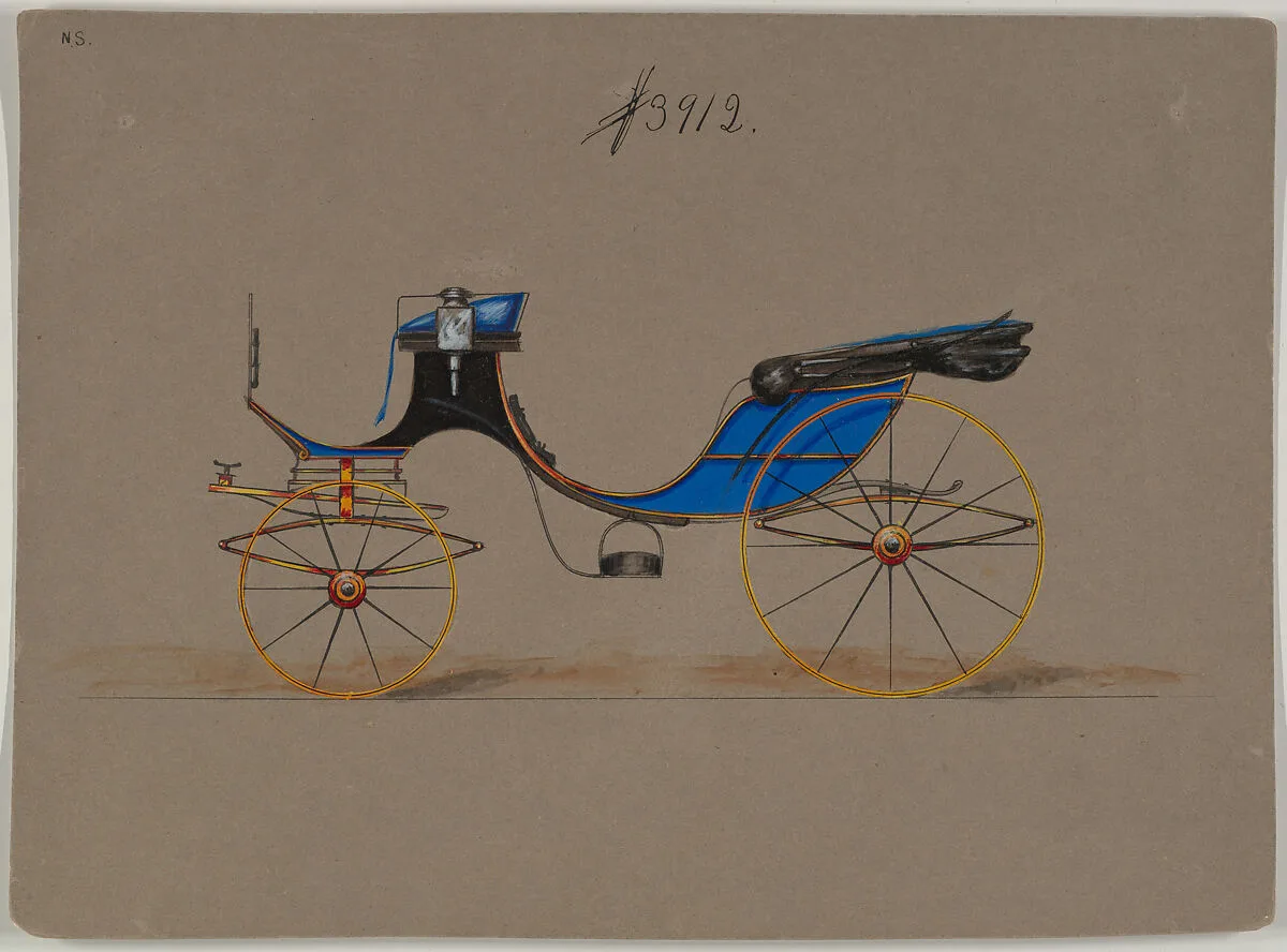 Design for Cabriolet or Victoria, no. 3912 — Brewster & Co.|Herman Stahmer