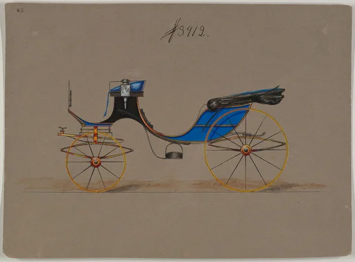 Design for Cabriolet or Victoria, no. 3912