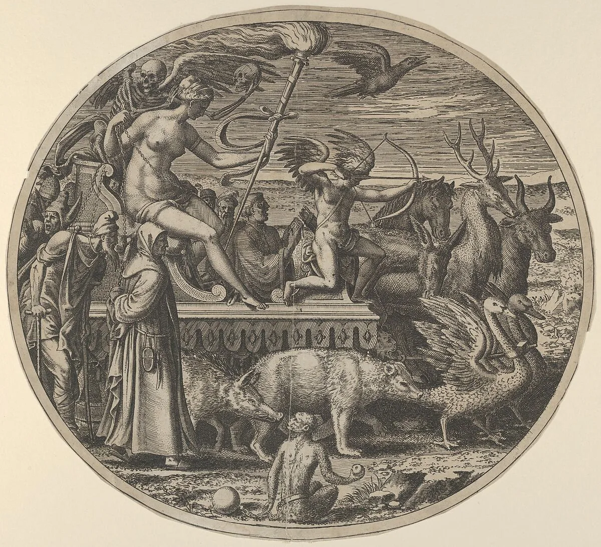 Lust, from the "Seven Deadly Sins" — Léon Davent|Luca Penni