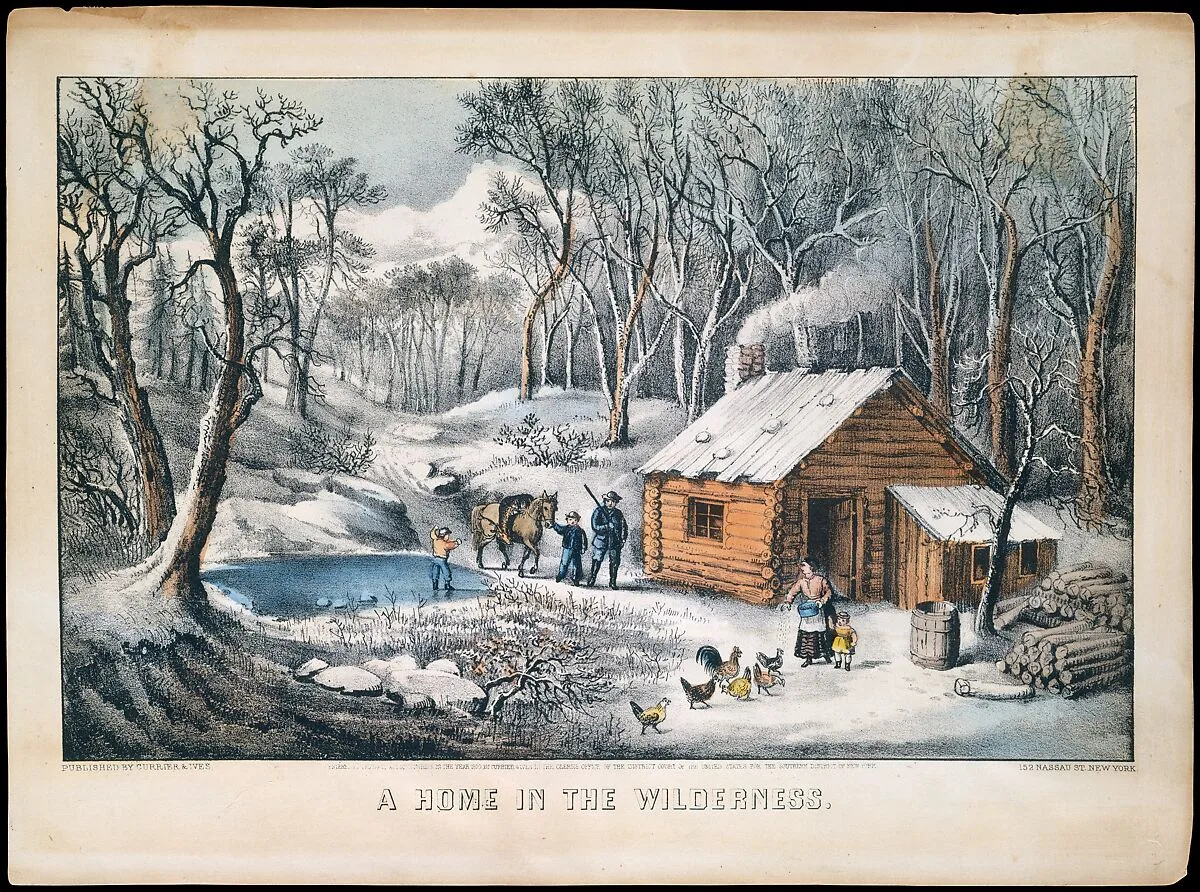 A Home in the Wilderness — Currier & Ives