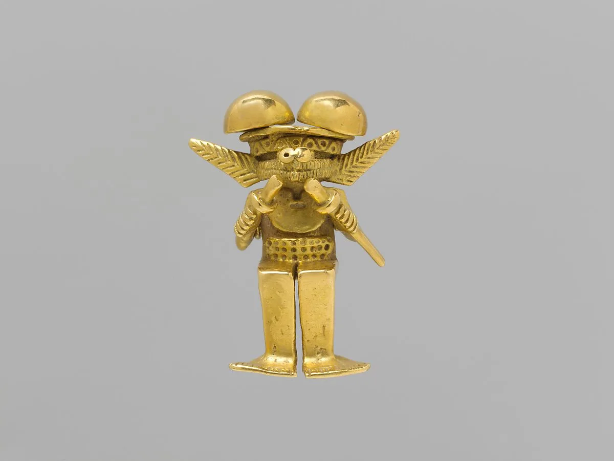 Masked Figure Pendant — Unknown