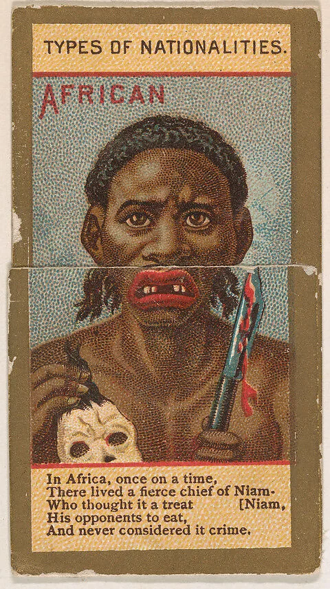 African, from Types of Nationalities (N240) issued by Kinney Bros. — Kinney Brothers Tobacco Company