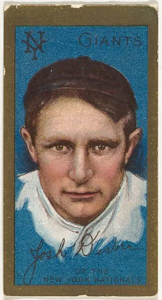 Joshua Devore, New York Giants, National League, from the "Baseball Series" (Gold Borders) set (T205) issued by the American Tobacco Company — American Tobacco Company
