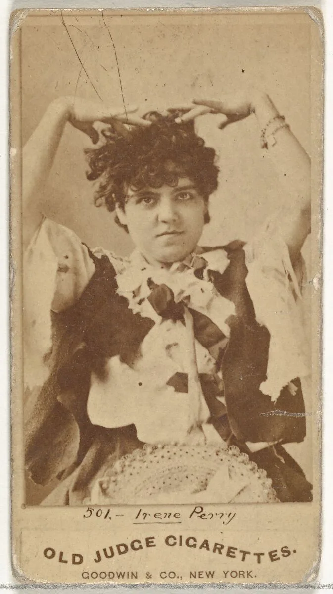 Irene Perry, from the Actors and Actresses series (N171) for Old Judge Cigarettes — Goodwin & Company