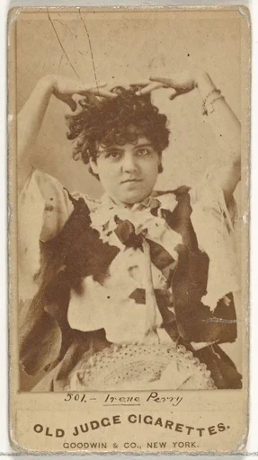 Irene Perry, from the Actors and Actresses series (N171) for Old Judge Cigarettes